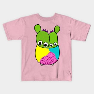 Cute Cactus Design #214: Cacti Bunch In A Nice Pot Kids T-Shirt